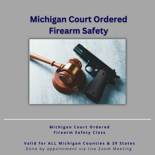 Michigan Court Ordered Firearm Safety Course