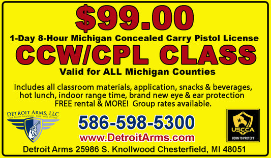 How do I get a Michigan Concealed Pistol Carry License CCW / CPL