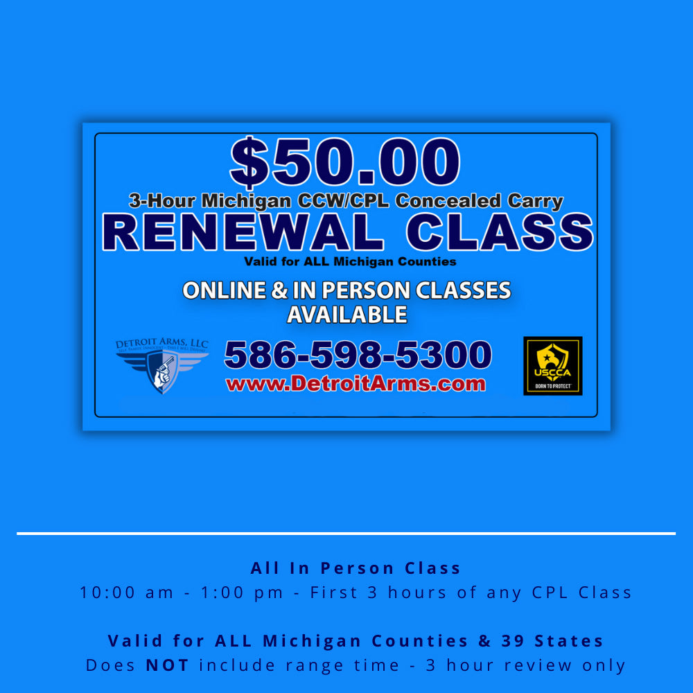 3-Hour CPL IN PERSON Renewal Class