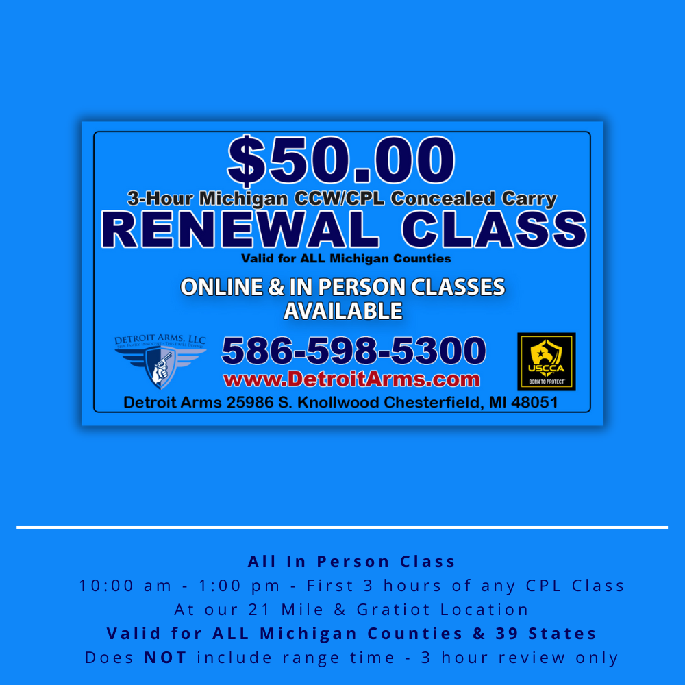 3-Hour CPL IN PERSON Renewal Class